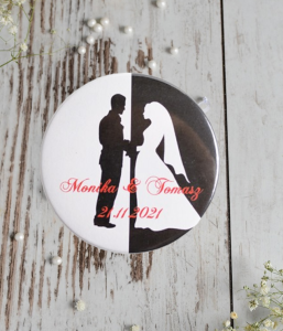 solidne magnesy na lodówkę - upominki weselne retro (minimalne zamówienie 15 szt.) 