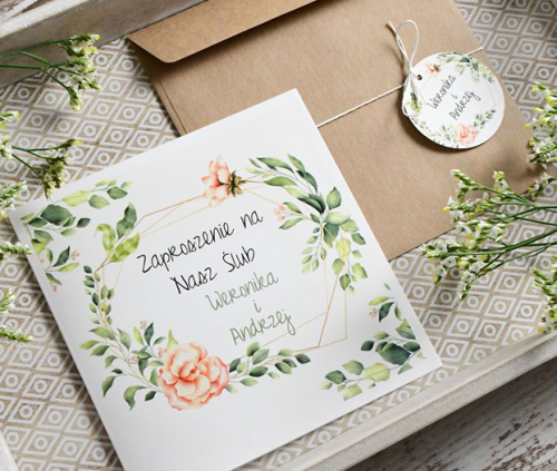 piękne, spersonalizowane zaproszenia ślubne