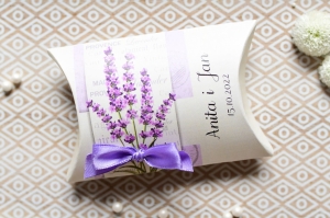  lawendowe pudełka na słodycze - lavender (minimalne zamówienie 15 szt.) 