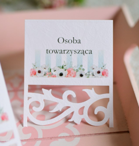  ażurowe winietki z miętowymi kwiatkami (minimalne zamówienie 15 szt.)