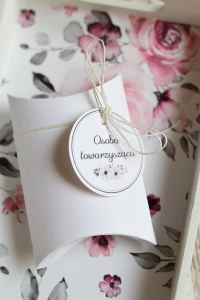 eleganckie pudełka na cukierki weselne z winietką - 2 w 1 (minimalne zamówienie 15 szt.) 