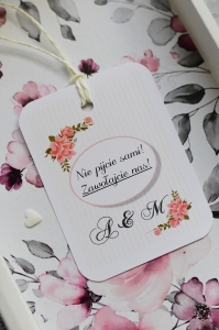 personalizowane zawieszki na wódkę weselną  (minimalne zamówienie 20 szt.) 