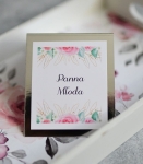 srebrne winietki ślubne w kwiaty (minimalne zamówienie 15 szt.) 