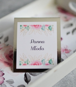 srebrne winietki ślubne w kwiaty (minimalne zamówienie 15 szt.) 