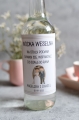 naklejka na wódkę weselną z grafiką pary młodej