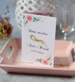 złote menu weselne - pudrowo-różowe - wydruk imion Pary Młodej oraz dowolnego tekstu - gold, wedding, weselne dekoracje złote