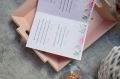 złote menu weselne - pudrowo-różowe - wydruk imion Pary Młodej oraz dowolnego tekstu - gold, wedding, weselne dekoracje złote