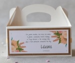 kwiatowe pudełka na chrzest z imieniem dziecka (minimalne zamówienie 15 szt.) 