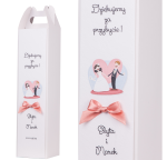 pudełka na wódkę weselną z parą młodą  (minimalne zamówienie 15 szt.) 