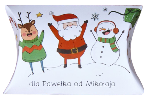 pudełko bożonarodzeniowe na pieniądze z dowolnym nadrukiem - opakowanie na pieniądze z dowolnym nadrukiem