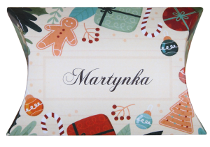 spersonalizowane pudełko bożonarodzeniowe na pieniądze, drobne upominki - wzór nr 3