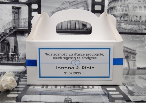 klasyczne pudełka na ciasto weselne - kolory (minimalne zamówienie 15 szt.) 
