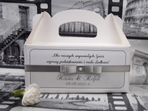 klasyczne pudełka na ciasto weselne - kolory - hit (minimalne zamówienie 15 szt.) 