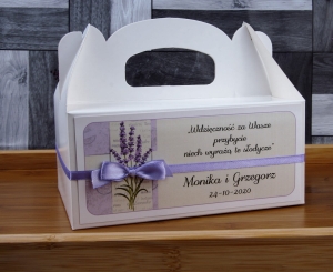lawendowe pudełka na ciasto - lavender (minimalne zamówienie 15 szt.) 