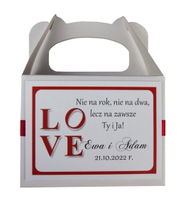 pudełka na ciasto lub słodycze - love (minimalne zamówienie 15 szt.) 