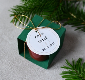 upominki na wesele - doniczki butelkowa zieleń i złoto (minimalne zamówienie 15 szt.) 