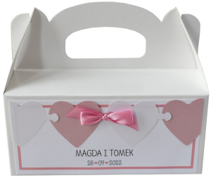 pudełka na ciasto z serduszkami - pink (minimalne zamówienie 15 szt.) 