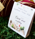 świąteczne paczuszki z czekoladkami dla firm - WZÓR NR 1 - mikołaje i bałwanki  (minimalne zamówienie 15 szt.) 