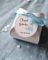 urocze pudelka na chrzest święty z ciasteczkiem szczęścia - nietypowe podziękowania dla gości z okazji chrztu świętego - z imieniem Twojego dziecka