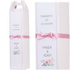 kwiatowe pudełka na  wódkę  weselą (minimalne zamówienie 15 szt.) 