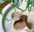 botaniczne rustykalne boxy pudełka na cukierki z winietką  ślubną weselną - 2 w 1 - spersonalizowane upominki dla gości - szybka realizacja