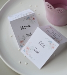 klasyczne winietki na chrzest święty  KWIATY  - szybka realizacja  (minimalne zamówienie 15 szt.) 