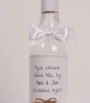 kokardki na alkohol weselny na gumce - kolory (minimalne zamówienie 20 szt.)