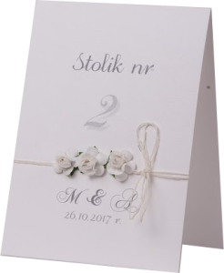  numery stolików/stołów weselnych - flower