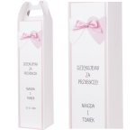 pudełka na wódkę weselną  z girlandą serduszek! (minimalne zamówienie 15 szt.) 