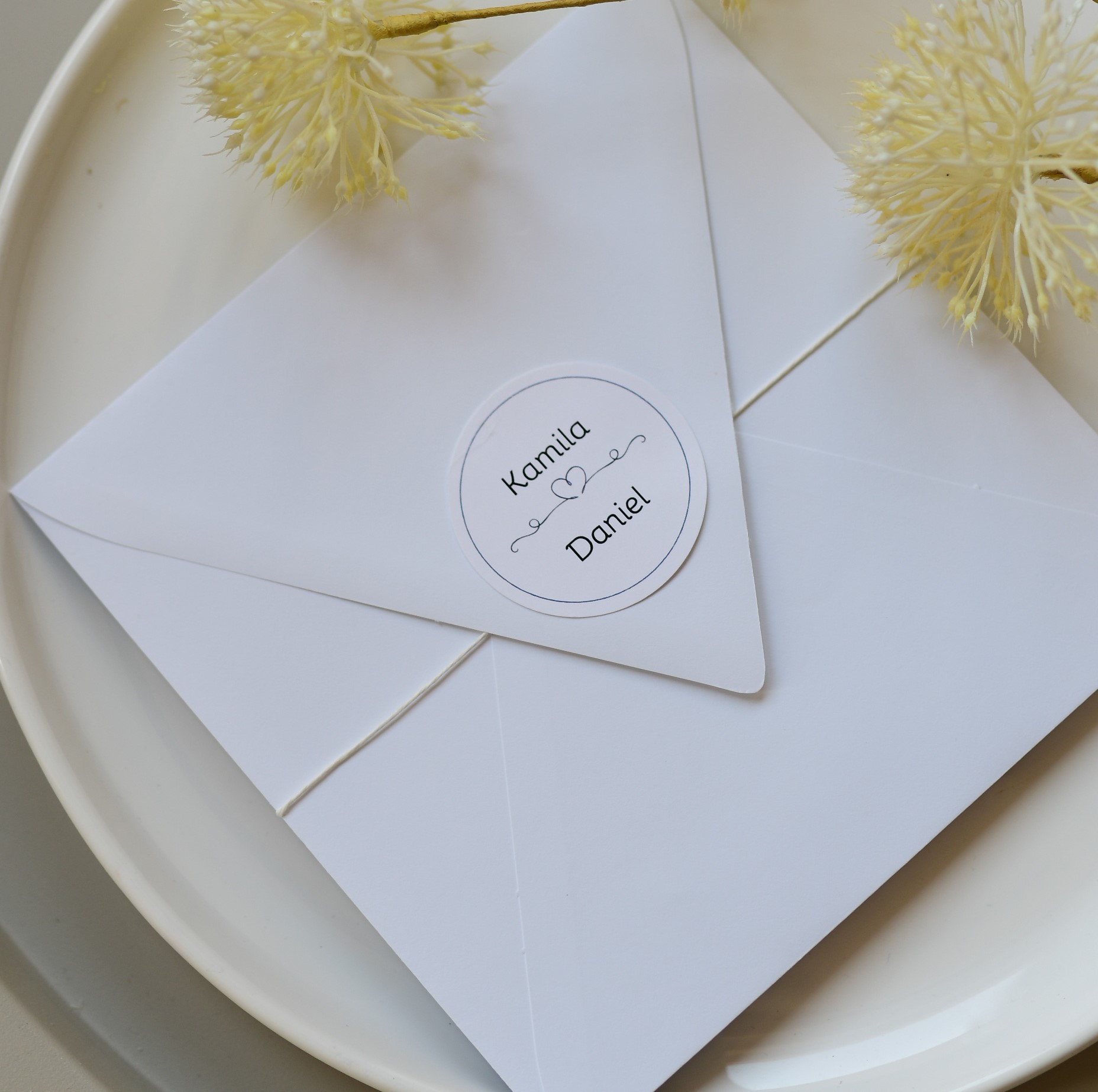 koperta na pieniądze dla pary młodej - spersonalizowana