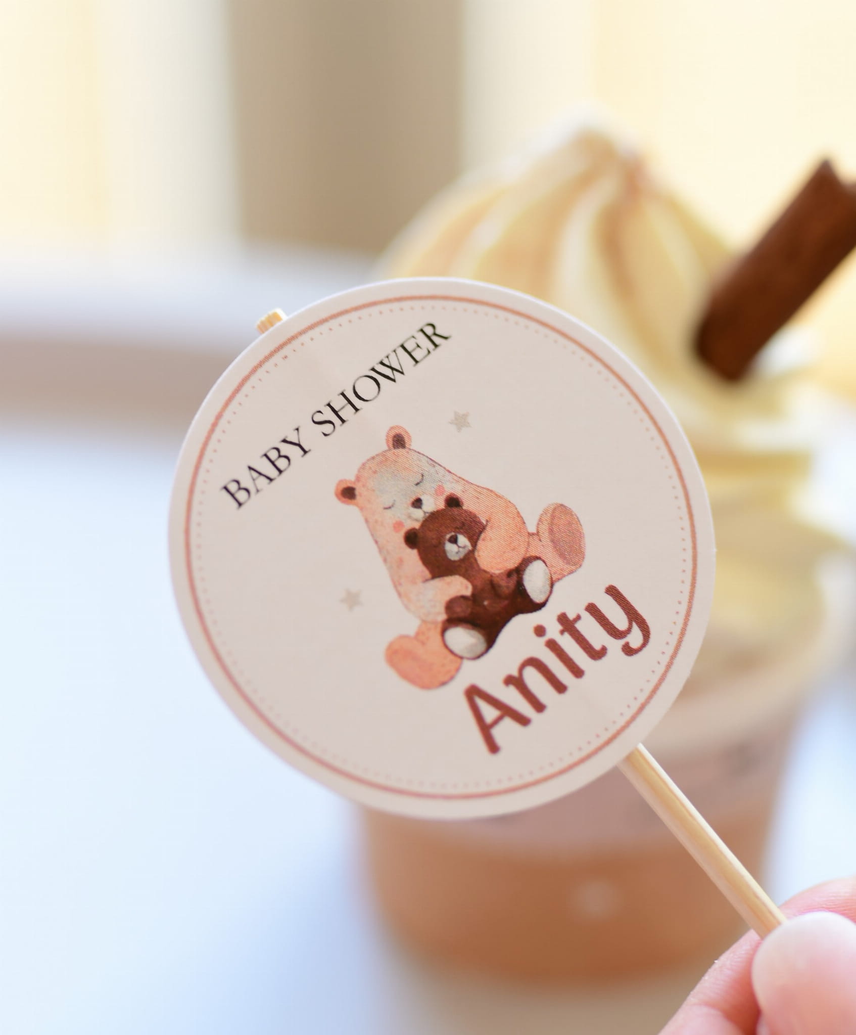 spersonalizowane pikery piki na przyjęcie baby shower