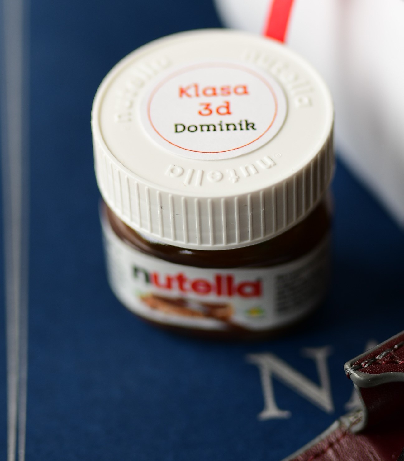 mini-nutella podziękowania na koniec roku szkolnego od uczniów