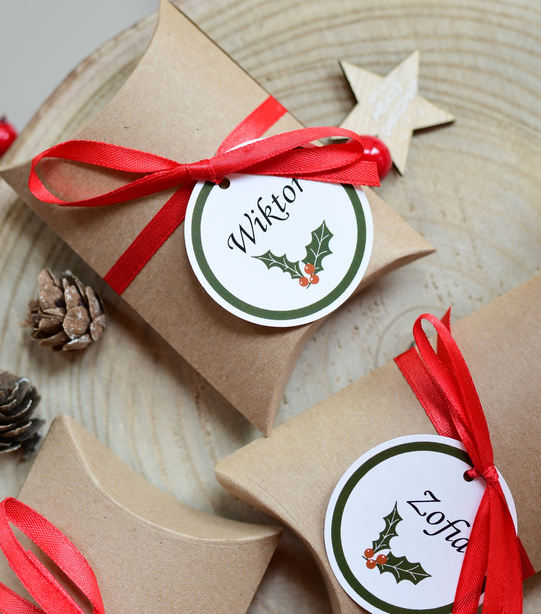 pudełka świąteczne na prezent pieniądze