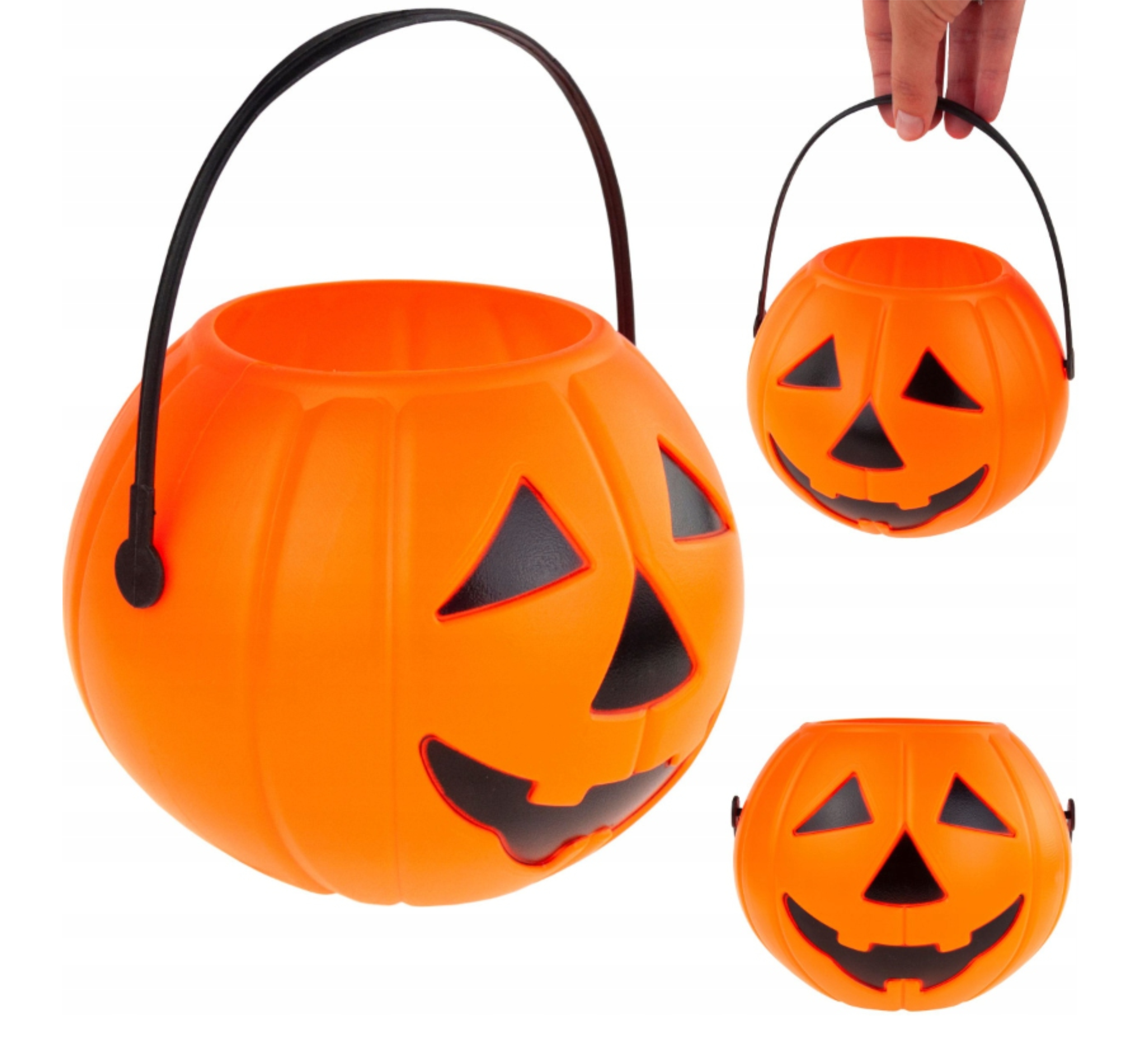 wiaderko na cukierki na hallowen 